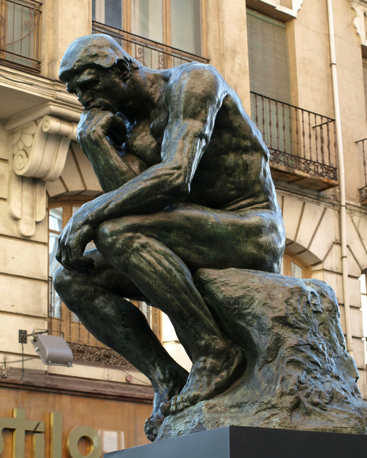 Man thinking about a deep question.